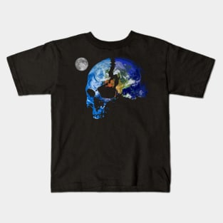 Skull Earth Kids T-Shirt